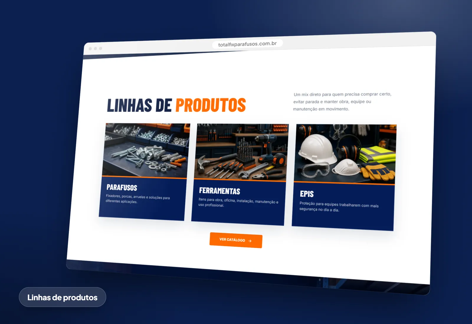 Total Fix Parafusos: Linhas de produtos